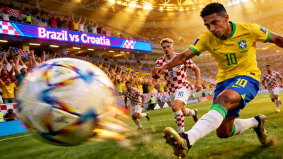 巴西对阵克罗地亚四分之一决赛精彩进球瞬间