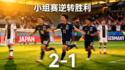 日本对阵德国小组赛逆转胜利精彩时刻
